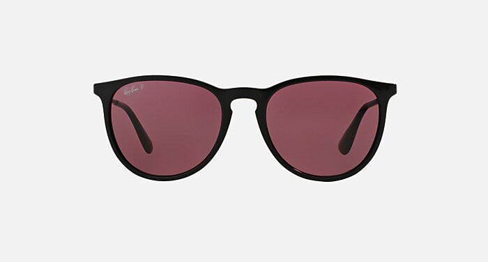 ERIKA CLASSIC Polarized Sunglasses in Black and Polarized Violet