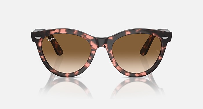 WAYFARER WAY Sunglasses in Pink Havana and Clear & Brown (54-21