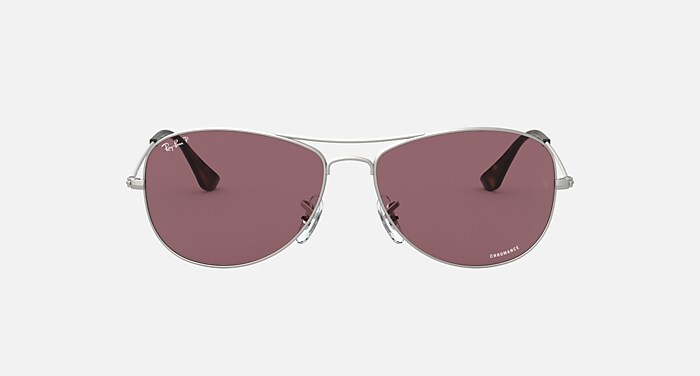 RB3562 POLARIZED+ LENSES Sunglasses in Silver and Violet