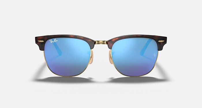 CLUBMASTER FLASH LENSES Sunglasses in Havana On Gold and Blue