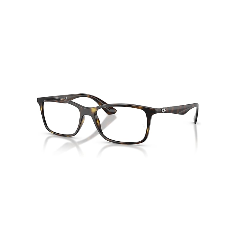 Ray-Ban  Optics Havana Fassung Klar Glas Polarisiert 54-17, RB7047