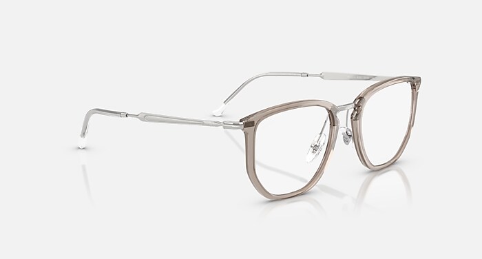 RB4451V OPTICS Eyeglasses with Transparent Grey and Clear (53-20