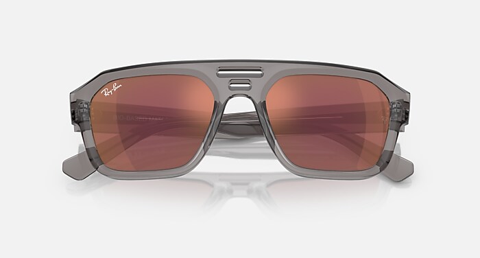 CORRIGAN BIO-BASED Sunglasses in Transparent Grey and Dark Violet