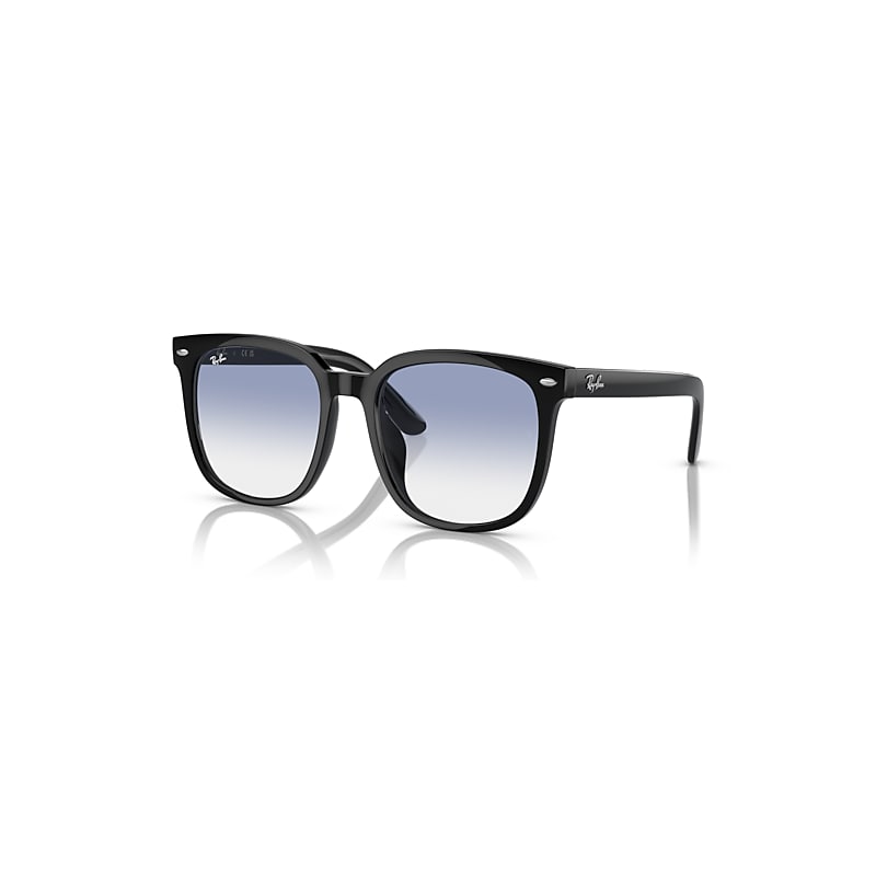 Ray-Ban Rb4401d Sunglasses Black Frame Blue Lenses 57-20