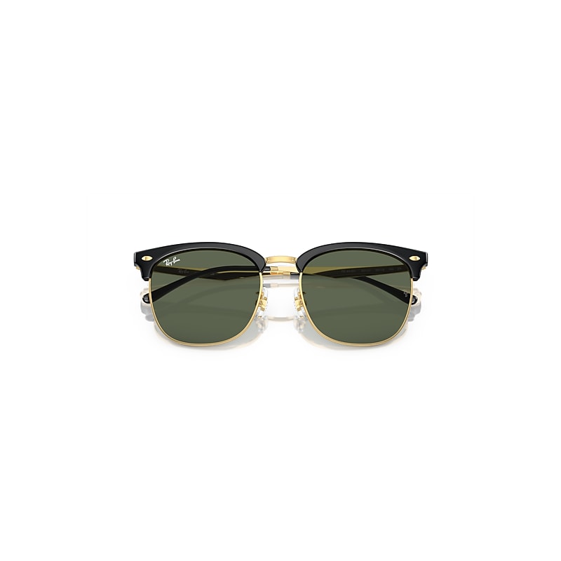 RB4418D Sunglasses in Black On Gold and Dark Green (56-19