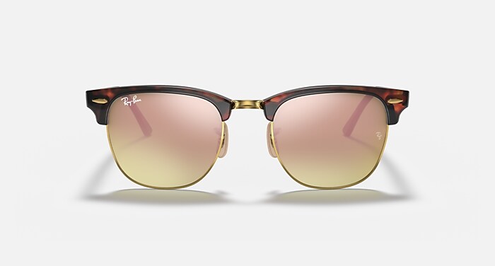 CLUBMASTER FLASH LENSES Sunglasses in Red Havana and Copper Flash