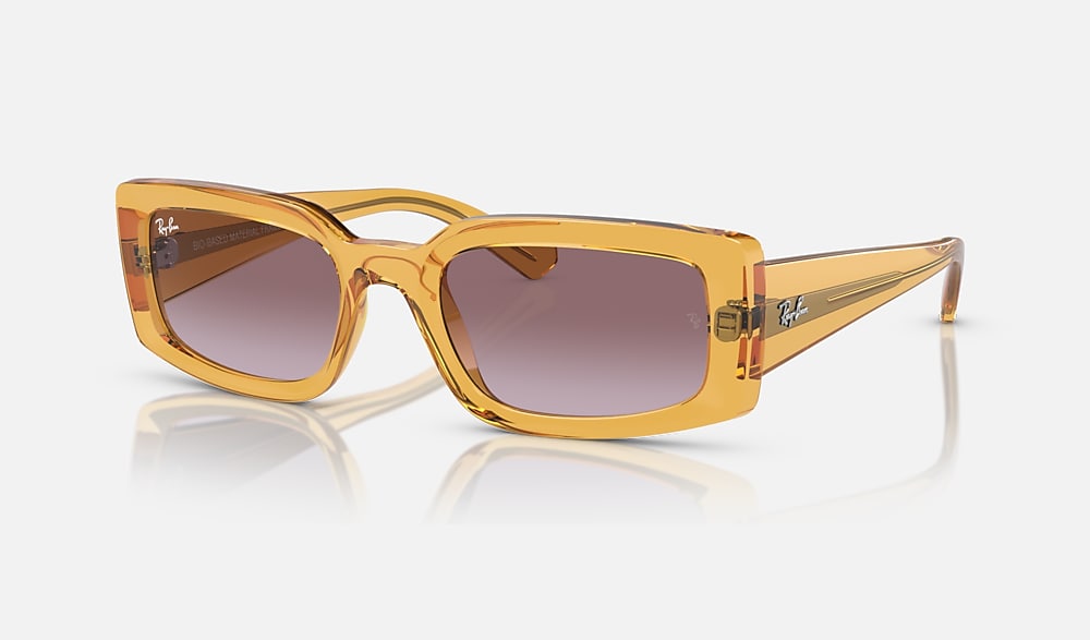 KILIANE BIO-BASED Sunglasses in Transparent Yellow and Dark Violet