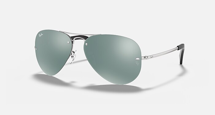 Ray-Ban レイバン RB3449 サングラス シルバー と シルバー (59-14) - RB3449