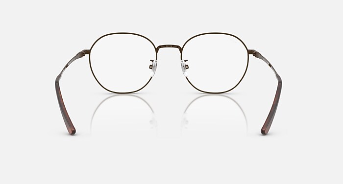 RB8778D TITANIUM OPTICS Eyeglasses with Brown and Clear (52-19