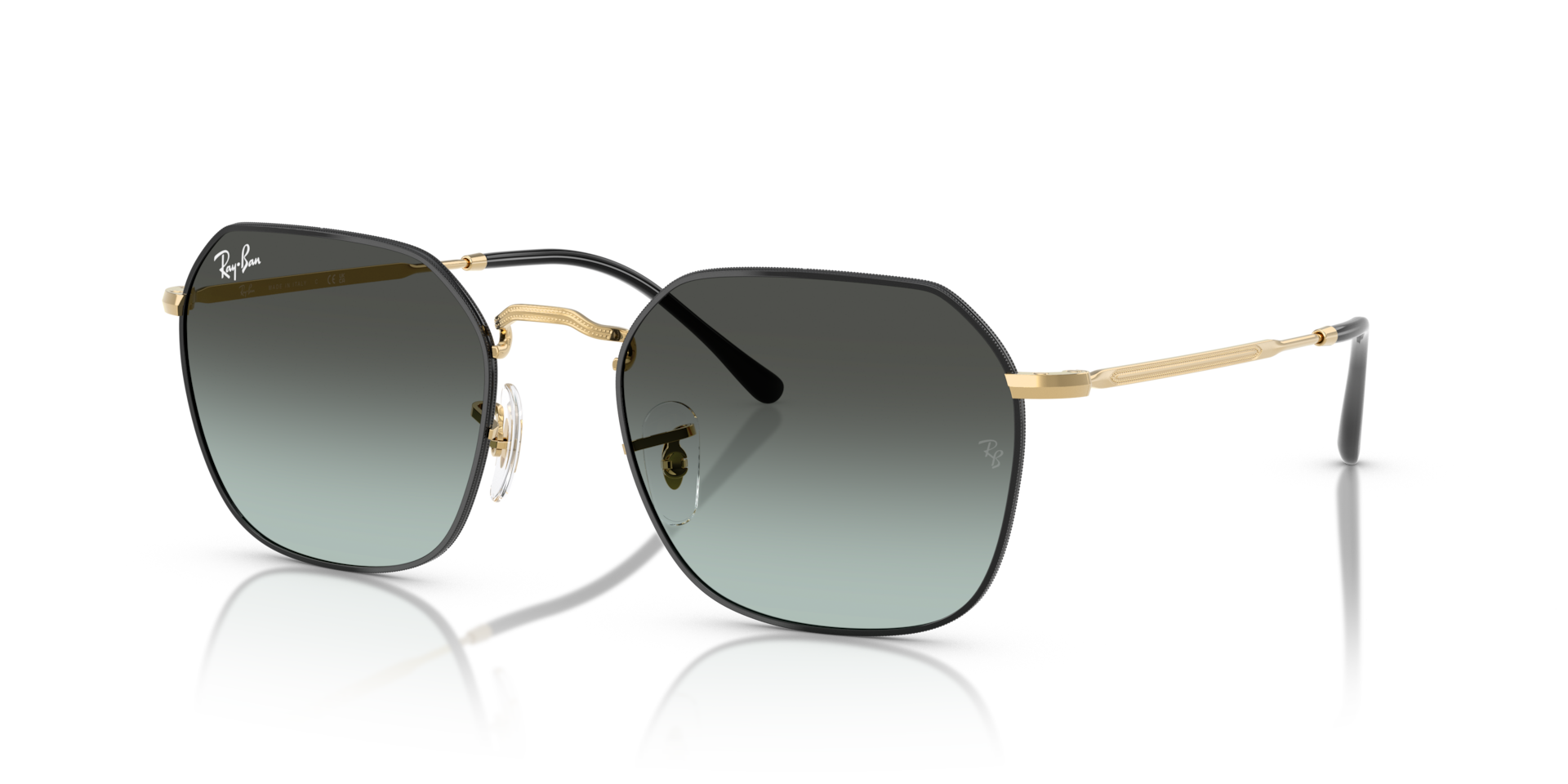 JIM Sunglasses in Black On Arista and Blue Vintage Gradient Black