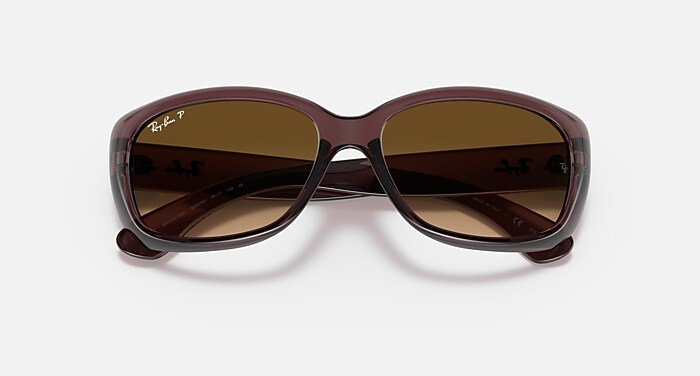 Ray-Ban クリアブラウン サングラス JACKIE OHH TRANSPARENT ポラライズド（偏光） サングラス 透明ダーク