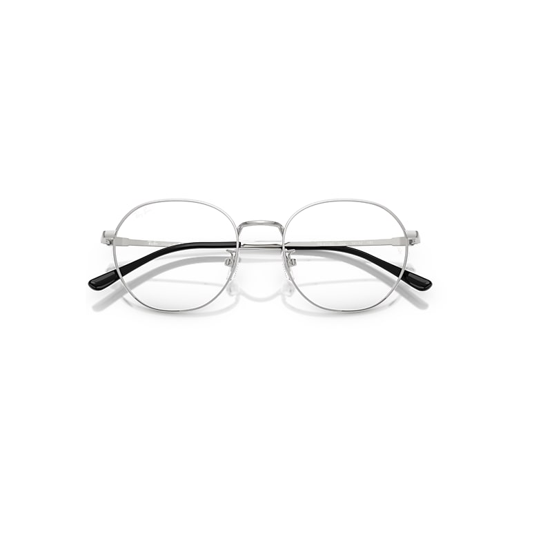 Ray-Ban Rb8778d Titanium Optics Optical Silver Frame Clear Lenses Polarized 52-19