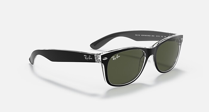 Óculos de Sol NEW WAYFARER COLOR MIX em Preto sobre transparente e