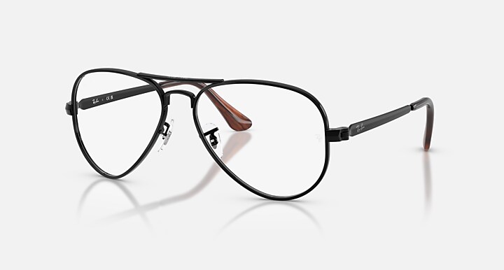 RayBan Black Orange Solid Color