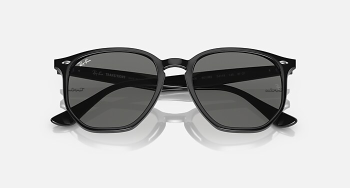 RB4306 TRANSITIONS® Sunglasses in Black and Clear/Green - RB4306