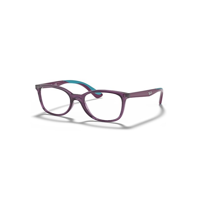 Ray-Ban Eyeglasses Kids  Optics Kids - Violet Frame Clear Lenses Polarized 47-16, RB1586