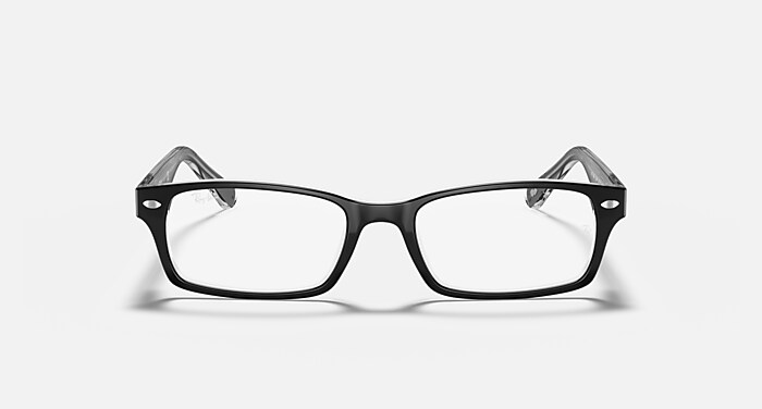 RB5206 OPTICS Polarized Eyeglasses with Black On Transparent and