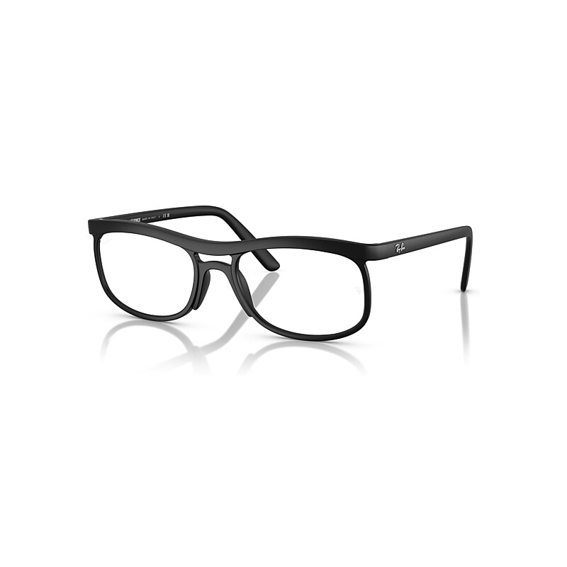 Ray-Ban Eyeglasses Unisex Rb7254 Optics Liteforce - Sand Black Frame Clear Lenses Polarized 56-20