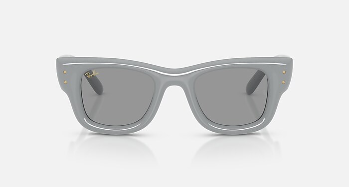 WAYFARER PUFFER Sunglasses in Solid Grey and Grey (47-23) - RB4940