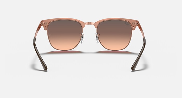 Ray-Ban サングラス ローズゴールド ブラウン CLUBMASTER METAL @COLLECTION サングラス ブロンズカッパー と ピンク