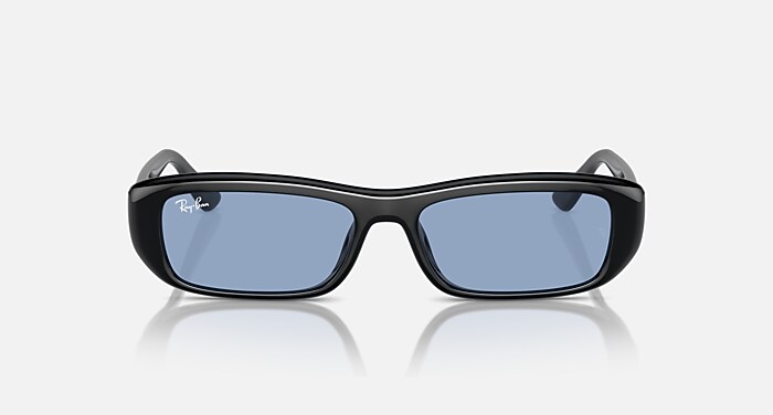 RB4436D BIO-BASED Sunglasses in Black and Light Blue (55-16