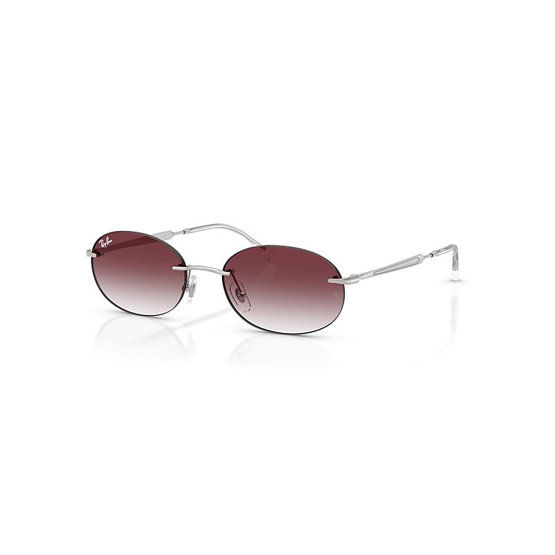Ray-Ban  Lunettes De Soleil - Monture Argent Verres Violet 54-18, RB3767