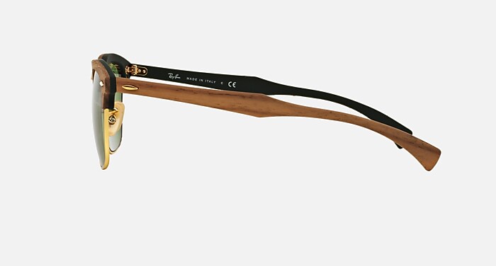 CLUBMASTER WOOD Sunglasses in Brown and Green Classic (51-21