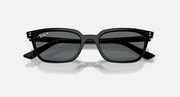ZAYA BIO-BASED Sunglasses in Black and Dark Grey Polarized