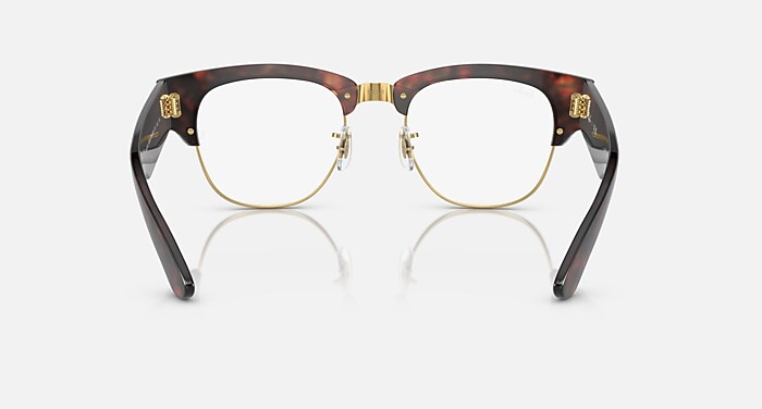MEGA CLUBMASTER OPTICS Eyeglasses with Tortoise On Gold and Clear