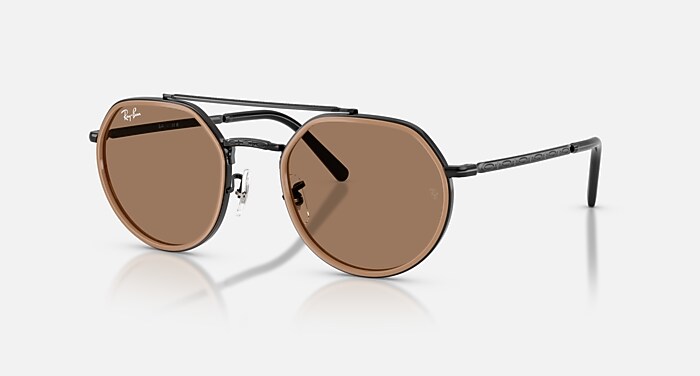 【新品未使用】Ray-Ban サングラス ブラック/ブラウン レイバン公式ストア】 Ray-Ban® RB3765 サングラス | ブラック X
