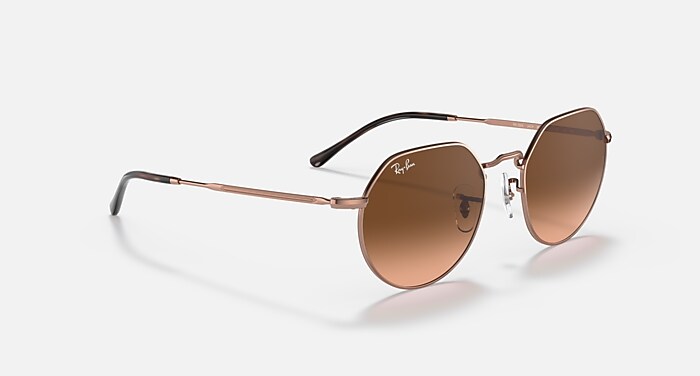 Ray-Ban Polished Copper Frame Brown Gradient Lenses Sunglasses Ray Ban RB3765 Sunglasses Polished Copper with Pink/Brown Lenses main image 3