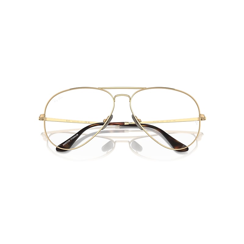 Ray-Ban Eyeglasses Light Brown Frame Lenses Polarized 58-14