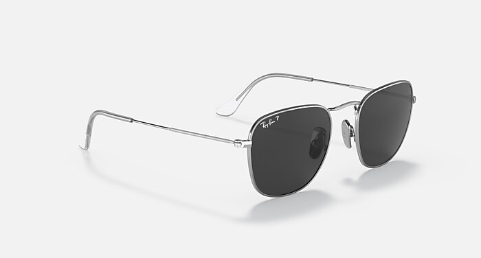 FRANK TITANIUM Sunglasses in Silver and Black Polarized - RB8157