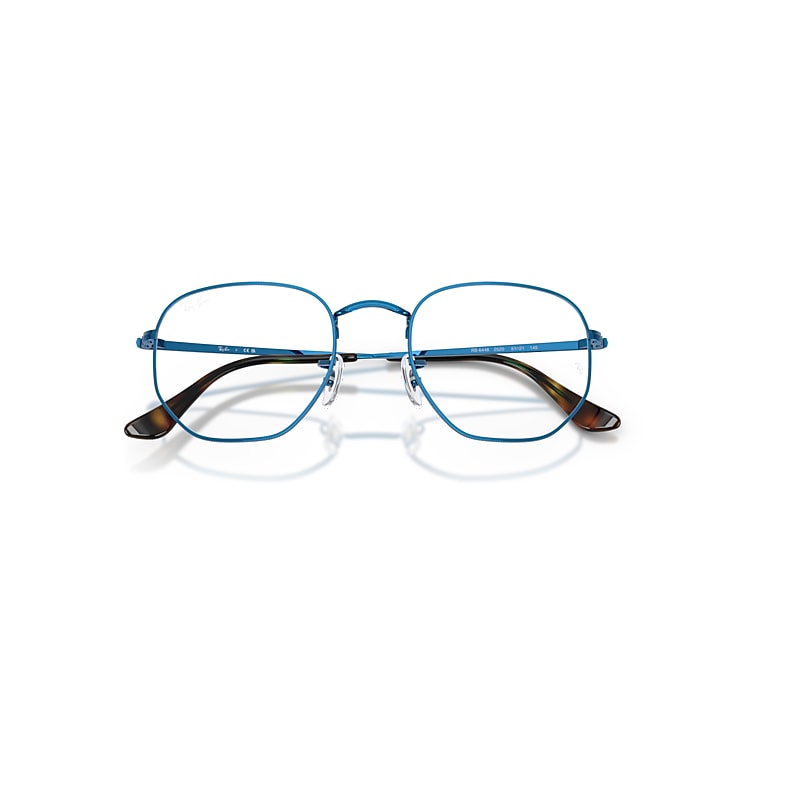 Ray-Ban Hexagonal Optics Optical Blue Frame Clear Lenses Polarized 48-21