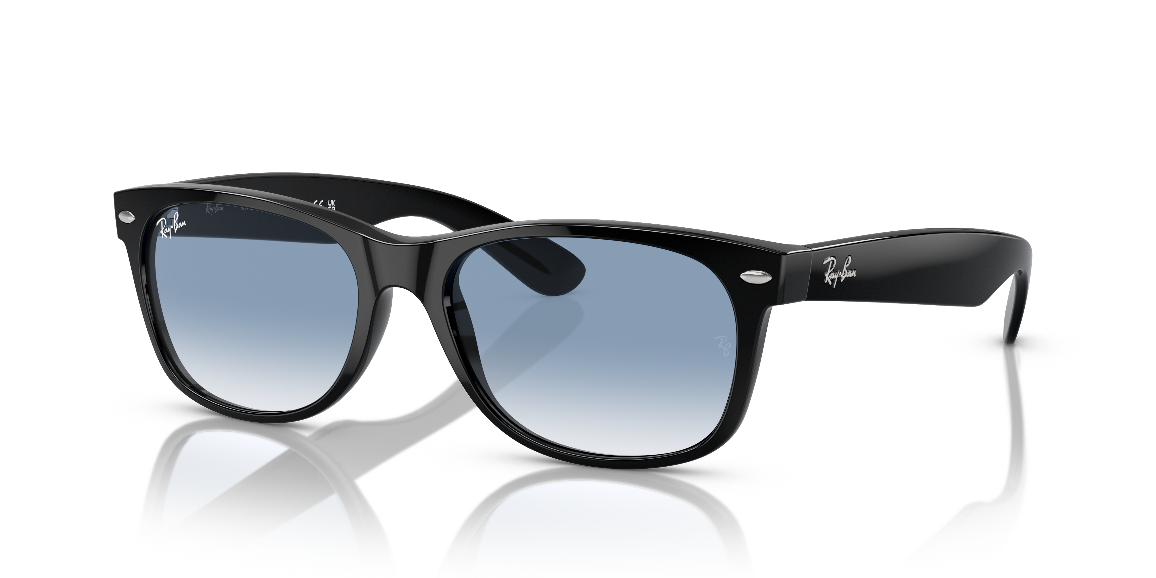 NEW WAYFARER CLASSIC Sunglasses in Black and Blue - RB2132F | Ray