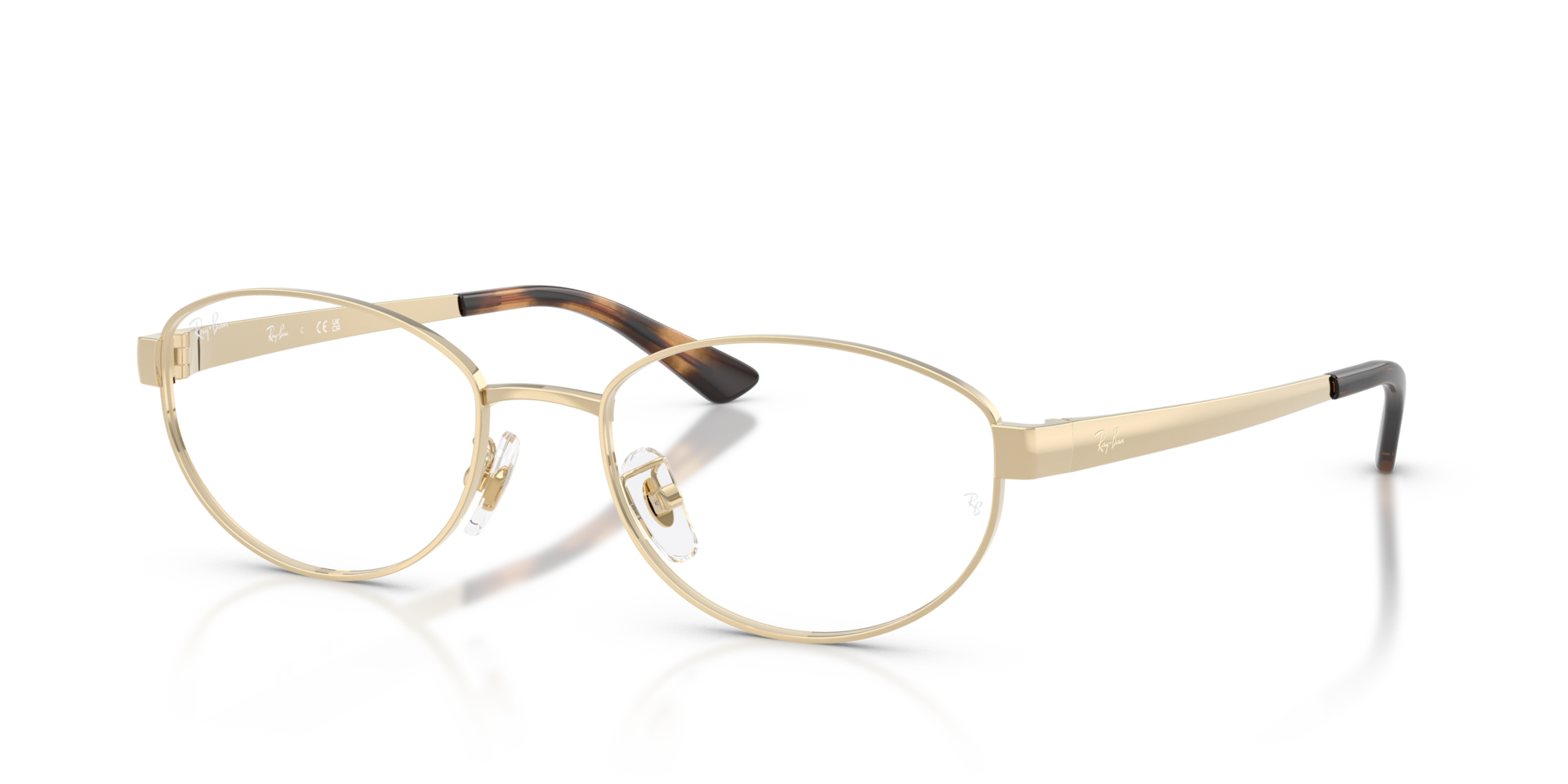 RB3774D OPTICS Eyeglasses with Light Gold and Clear (55-19