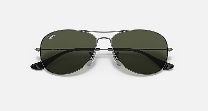 COCKPIT Sunglasses in Gunmetal and G-15 Green - RB3362 | Ray  display picture 3