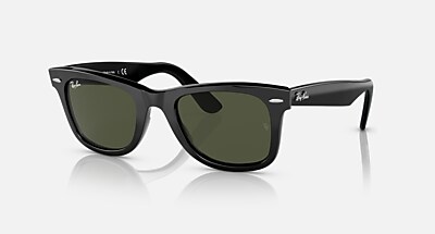 Ray-Ban レイバン RB2140F WAYFARER BIO 黒 ケース付 ORIGINAL WAYFARER BIO-BASED Sunglasses in Black and Green (52-22
