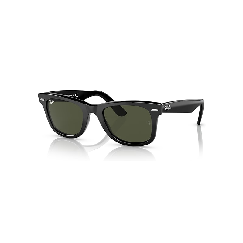 Ray - Ban Unisex Black/Green Rb2140 Wayfarer 135831 Sunglasses Acetate Squared Normal - Image 6