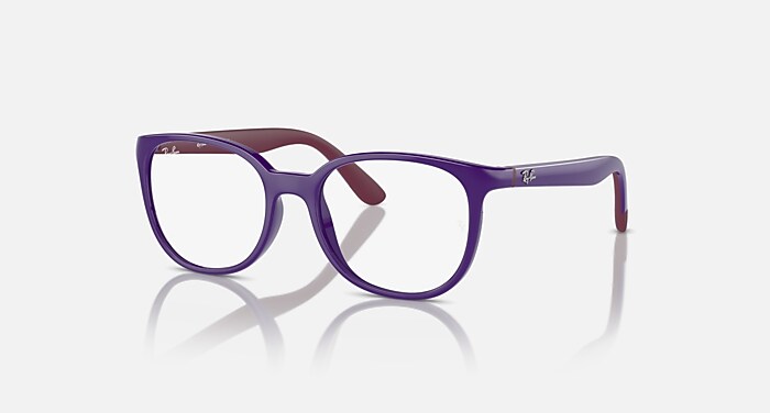 RB1631 OPTICS KIDS BIO-BASED Eyeglasses with Violet On Bordeaux