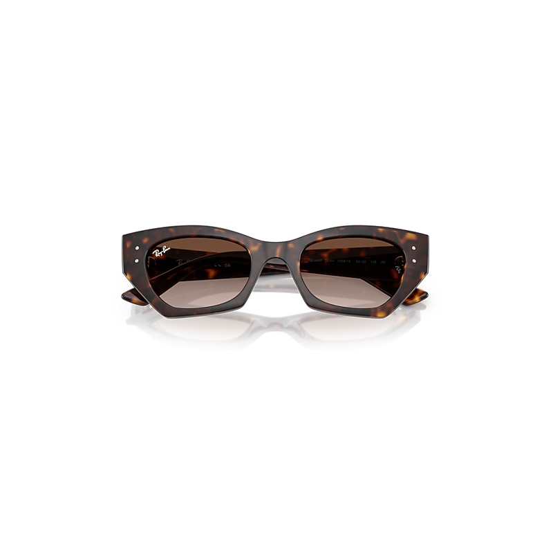 Ray-Ban Zena Bio-based Sunglasses Havana Frame Brown Lenses 52-22