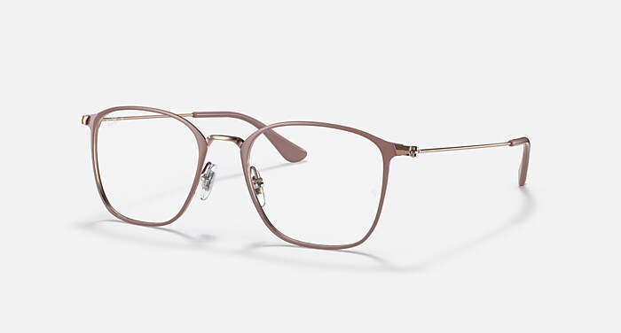 小物 Ray-Ban  RB6466 OPTICS Eyeglasses with Beige On Copper and Clear (51-19