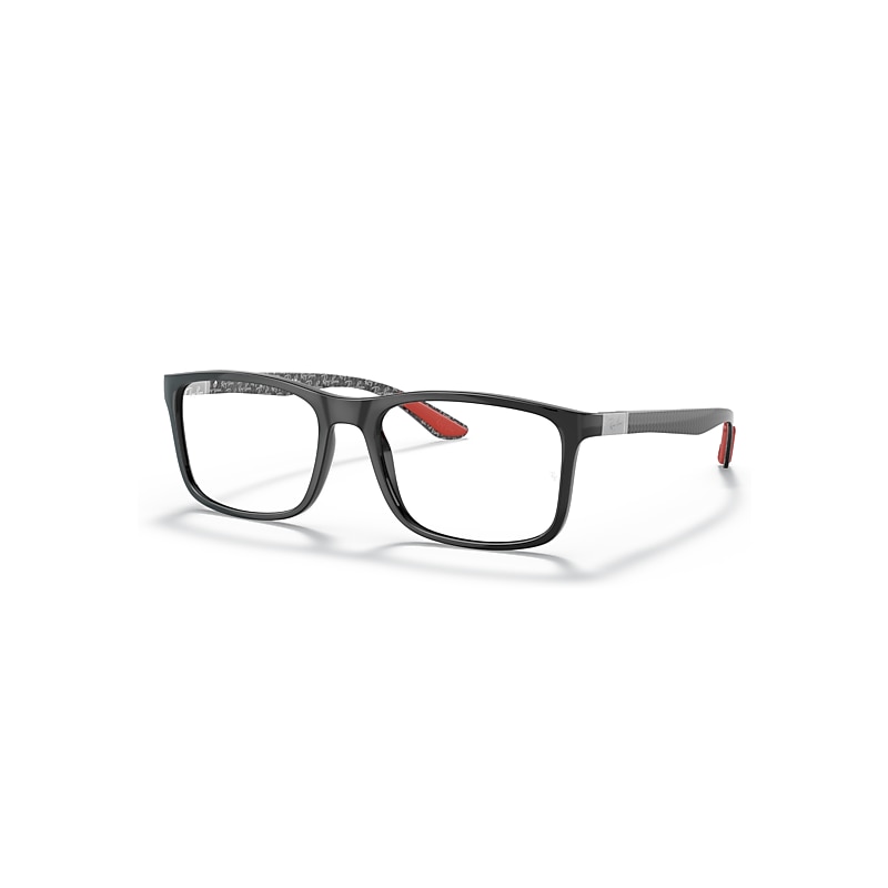 Ray-Ban Eyeglasses   Optics - Black Frame Clear Lenses Polarized 55-18, RB8908