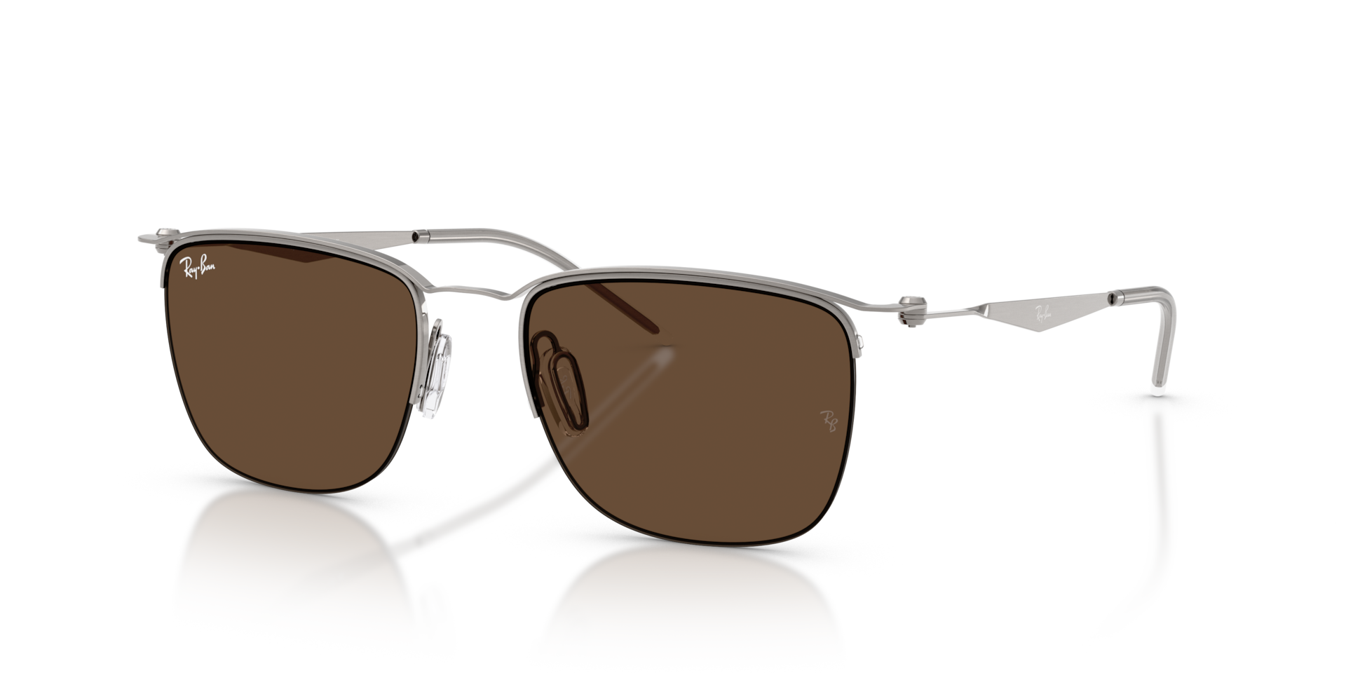 RB8550 Sunglasses in Gunmetal and Dark Brown (53-19) - RB8550