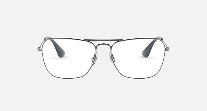 RB3610V Polarized Eyeglasses with Gunmetal and Clear (58-15