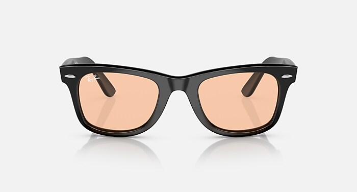 小物 Ray-Ban RB2140F ORIGINAL WAYFARER CLASSIC Sunglasses in Black and Pink (52-22