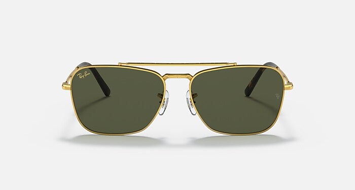 NEW CARAVAN Sunglasses in Gold and Green - RB3636 | Ray-Ban® US