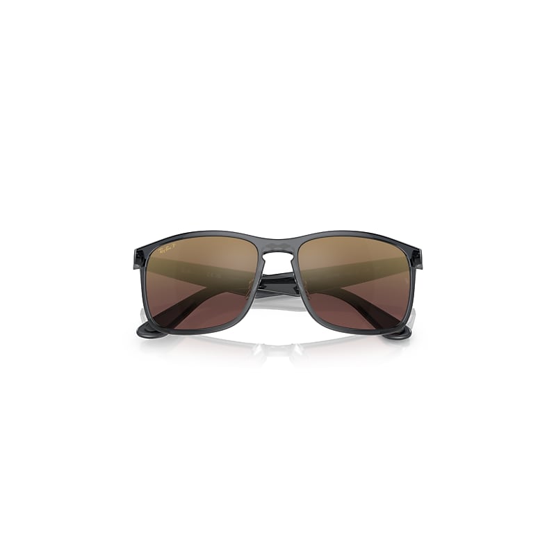 Ray-Ban Rb4264 Polarized+ Lenses Sunglasses Grey Frame Violet Lenses Polarized 58-18