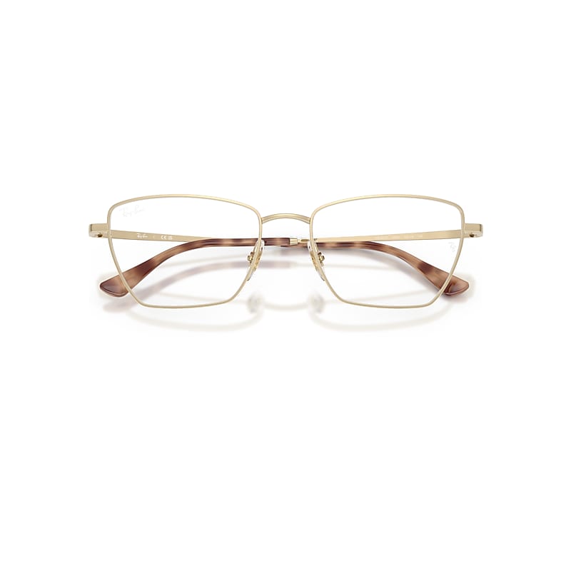 Ray-Ban Drea Optics Bio-based Optical Pale Gold Frame Clear Lenses Polarized 56-18