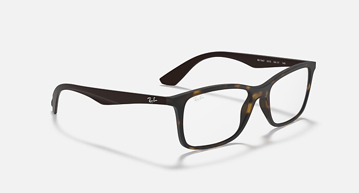 RB7047 OPTICS Polarized Eyeglasses with Havana and Clear (54-17